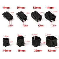 10pcs/set U Shaped Chair Leg Pad Chair Foot Bumper Damper Anti-front Tilt Non-slip Durable Tube Caps Pipe Clamp Floor Protector 6