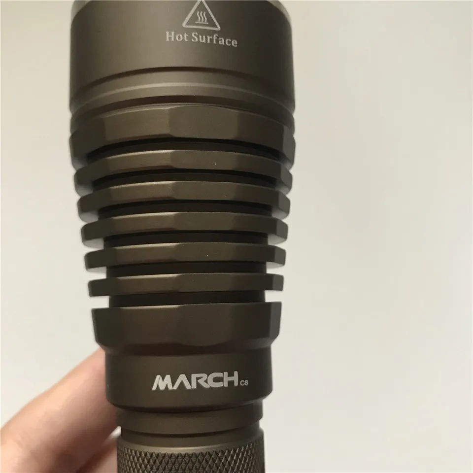 March C8 Luminus SST40 18650 21700 светодиодный фонарь Cree XML XPL XHP35 контроль температуры
