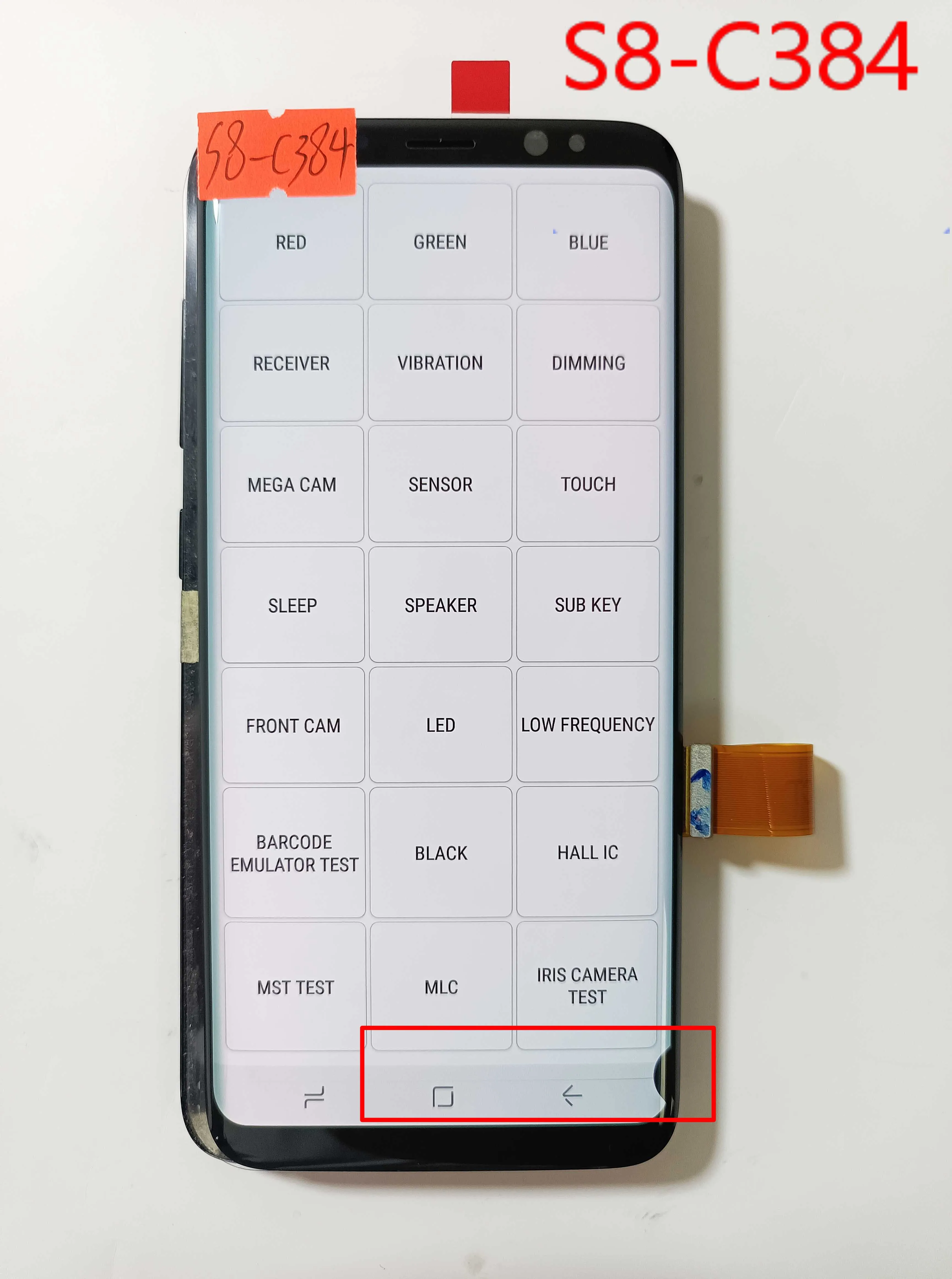 100% Tested AMOLED LCD For Samsung Galaxy S8 G950 G950F Display Touch Screen Digitizer Assembly With Black Dots | Мобильные телефоны