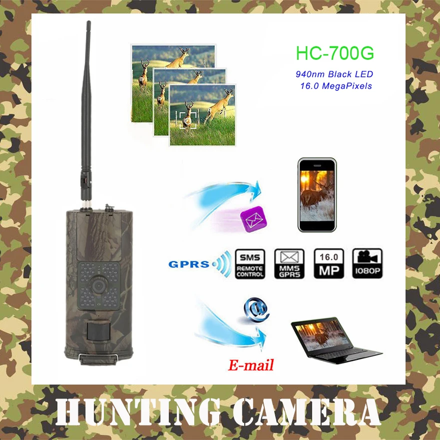 

HC-700G Hunting Camera Wild Surveillance Tracking Game Camera 3G MMS SMS 16MP Trail Camera