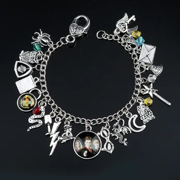 

HP Magic School Bracelet for Women Horcrux Charm Pendant Jewellery Fashion Gift Alloy Bracelets for Girls