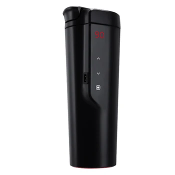 

ligent Car Electric Cup Heating Cup Constant Temperature Water Cup Adjust Temperature Kettle 12V 420ML
