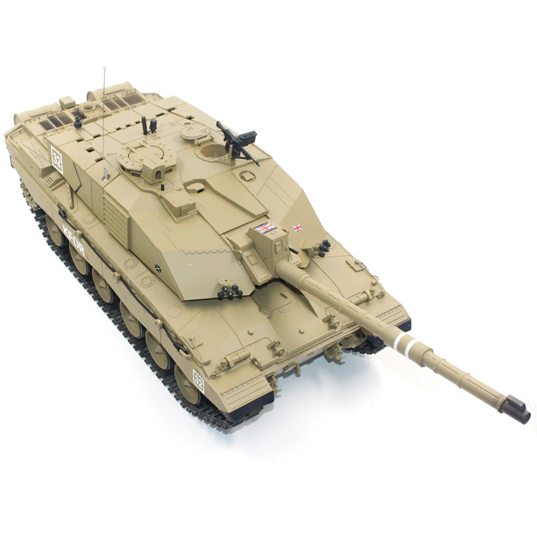 1:16 British Challenger ? Main Battle Tank 2.4G Remote Control Model Military Tank With Sound Smoke Shooting Effect