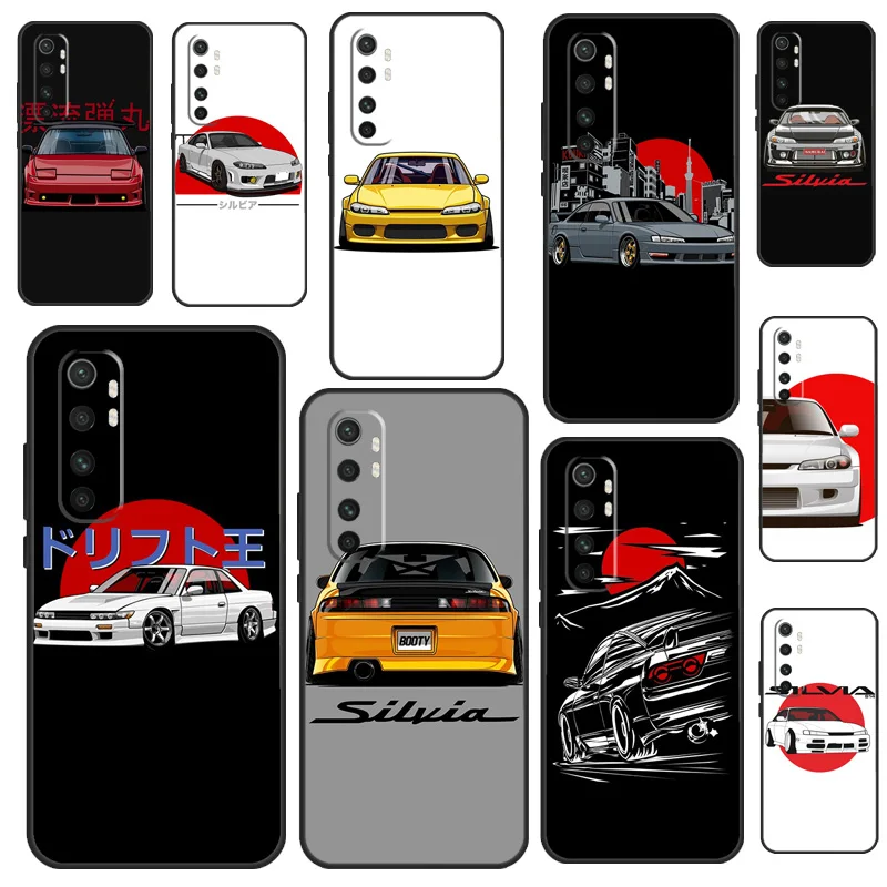Custodia Per Auto Silvia Jdm Per Xiaomi 13 12 Lite 11T 12T Pro 12X Cover Per Poco F5 X3 X5 Pro X4 F4 Gt F3 M5S C40