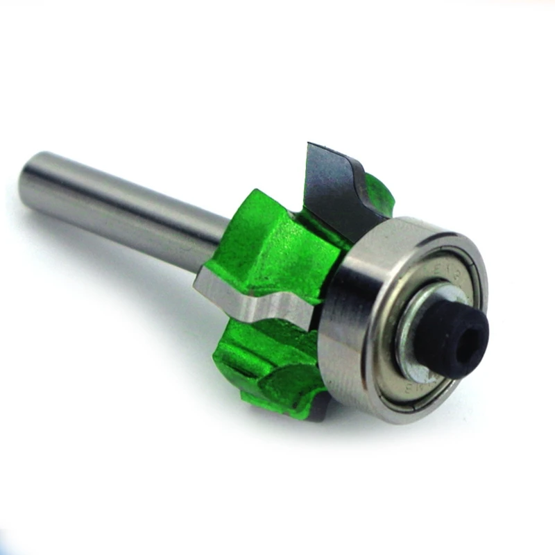 

1/4 inch Shank Four Teeth Trimming Knife Woodworking Milling Cutter With Bearing Wood Router Edge Trimmer Trimming Bit Trimmer B