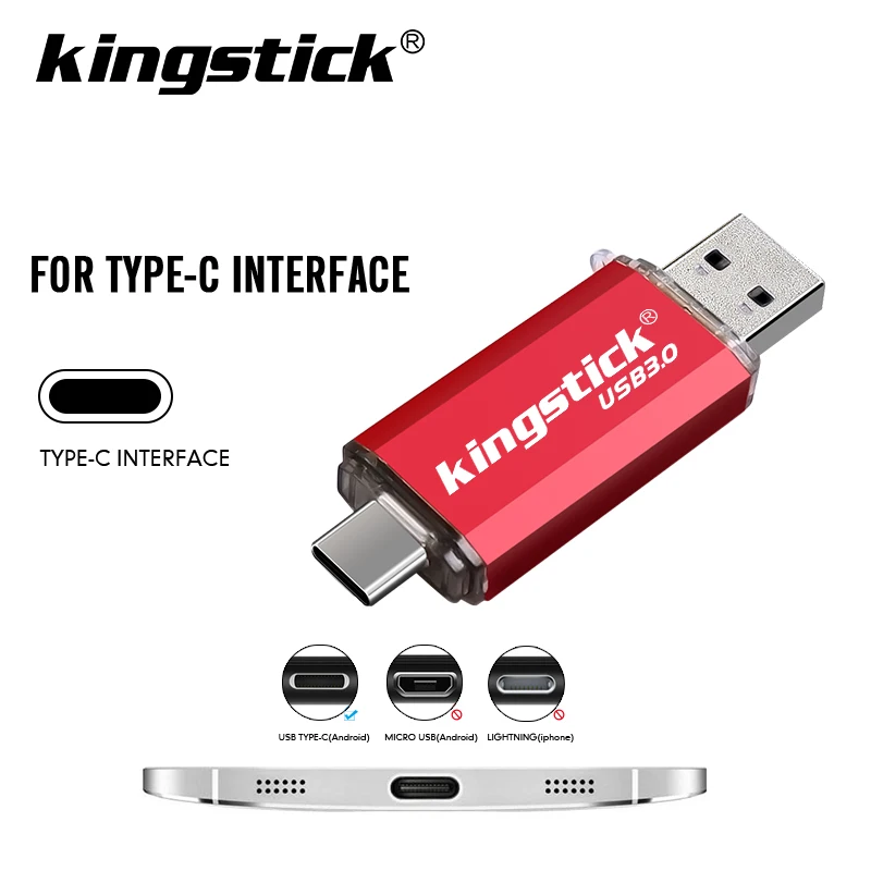 2 в 1 USB 3,0 tick type-C/OTG/Micro USB интерфейс 32 Гб 64 ГБ Usb флеш-накопитель 16 ГБ 128 ГБ флеш-накопитель usb