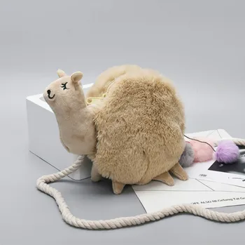 

2019 Newest Hot Alpaca Handbag Cute Ladies Plush Shoulder Bag Lady Wild Messenger Temperament Personality Package Animal Alpaca