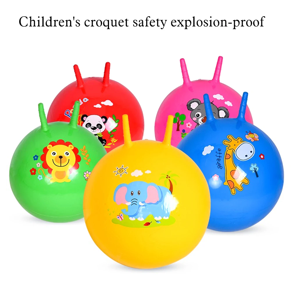 educativo inflable para bebés, bolas que rebotan, pelota con mango garra, juegos salto para niños, juguetes deportivos|Pelotas de juguete| AliExpress