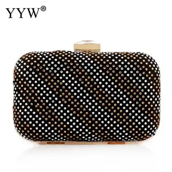 

Rhinestone Womens Clutch Bag Crystal Evening Bags Wedding Party Cocktail Purse Handbag Vintage Mini Bolso Mujer Pochette Femme