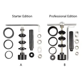 

Newest Mountain Bike Road Fixes Gear Bicycle Axle Cente Press-in Shaft Static Installation Disassembly Tool Suit/