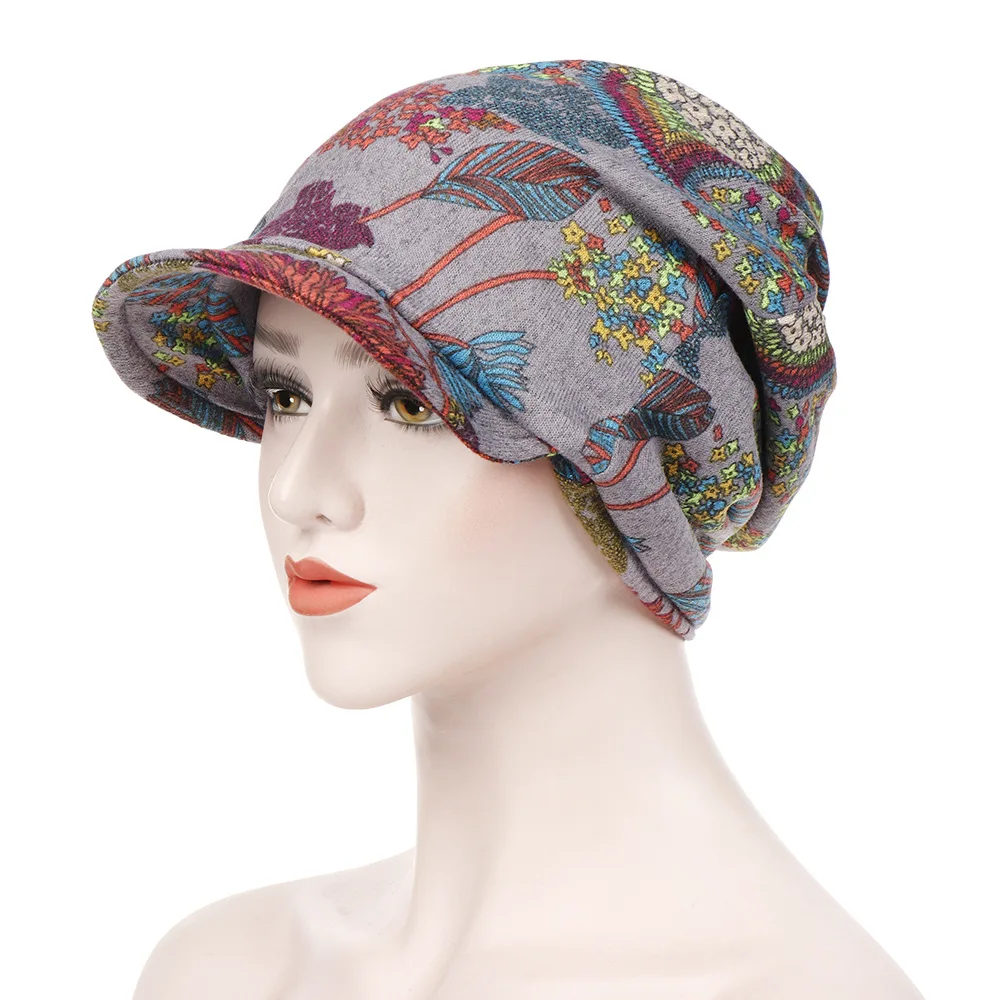 

Trendy new style Fashion all-match warmth cotton canvas large brim dual-use pullover cap