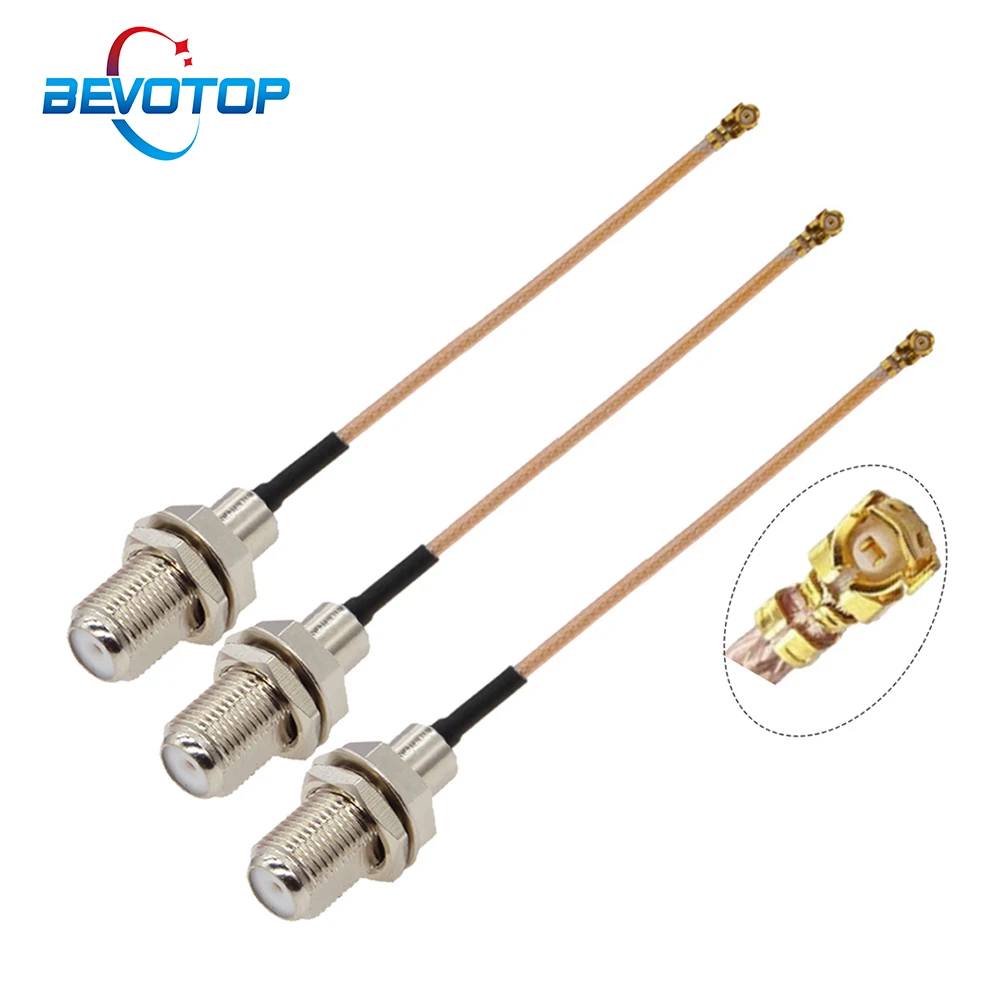 10 шт./лот F к IPX RG178 кабель Female uFL/u.FL/IPX/IPEX-1 Jack RF коаксиальный гибкий Wi-Fi 3G антенный