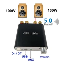 2*100W Bluetooth 5.0 TPA3116D2 Digital Power Audio Amplifier Board TPA3116D2 Stereo HiFi USB Amplificador Home Theater Mini AMP 1