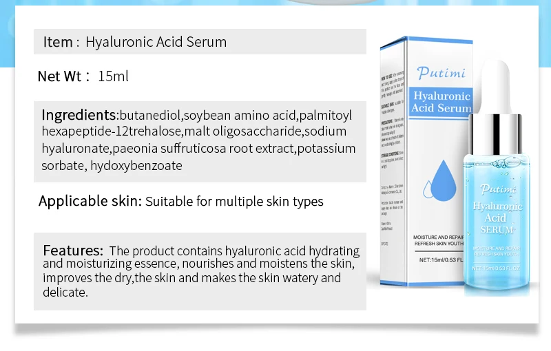 EFERO 1 Bottle Anti Acne Face Serum Skin Care Essence Moisture Whitening Cream Anti Aging Serum Acne Remover Shrink Pores