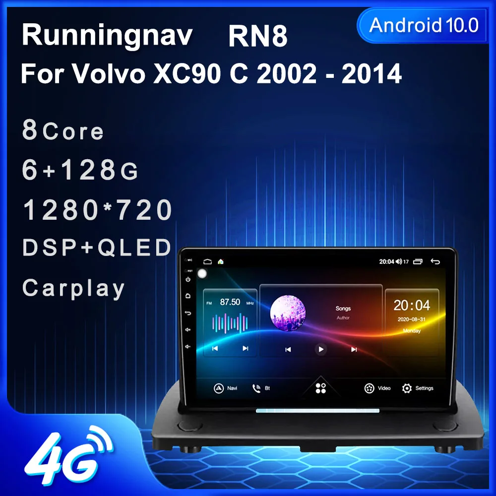

4G LTE Android 10.1/9/8.1 For Volvo XC90 C 2002 - 2014 Car Radio Multimedia Video Player Navigation GPS