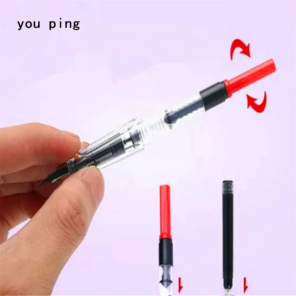 Premium Disposable Fountain Pen Ink Cartridges - Pack of 10 for School and Office Stationery