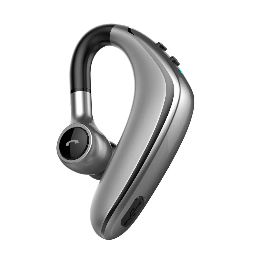 gray Vehemo Bluetooth 5,0 бизнес гарнитура Bluetooth наушники 180 ° бесплатное вращение спортивные наушники для одного нажатия Summon Siri - Название цвета: gray