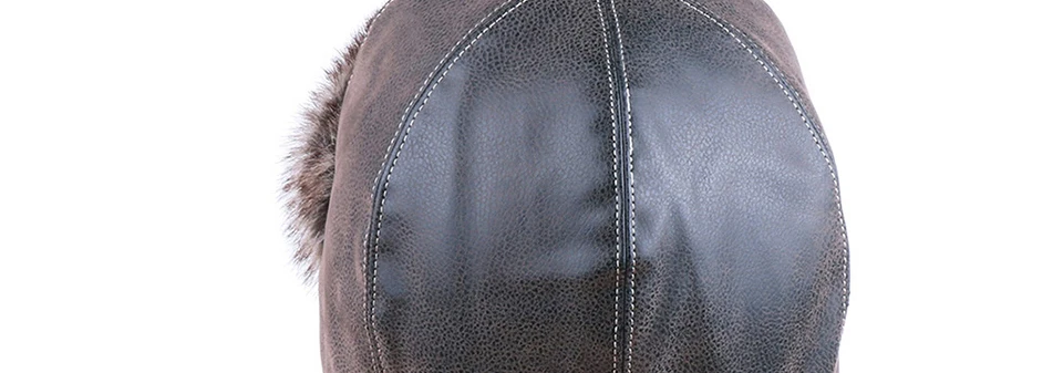 Мужская шапка-бомбер в стиле ретро из искусственной кожи ушанка из искусственного меха ушанка Авиатор охотничья шапка для русской зимы лыжные очки