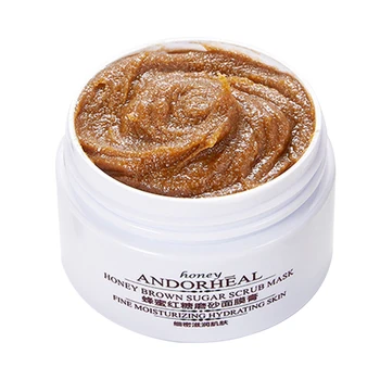 

65g Women Cream Moisturizing Face Masks Coarse Pore Dead Skin Facial Scrubs Honey Brown Sugar Daily Exfoliating Brightening