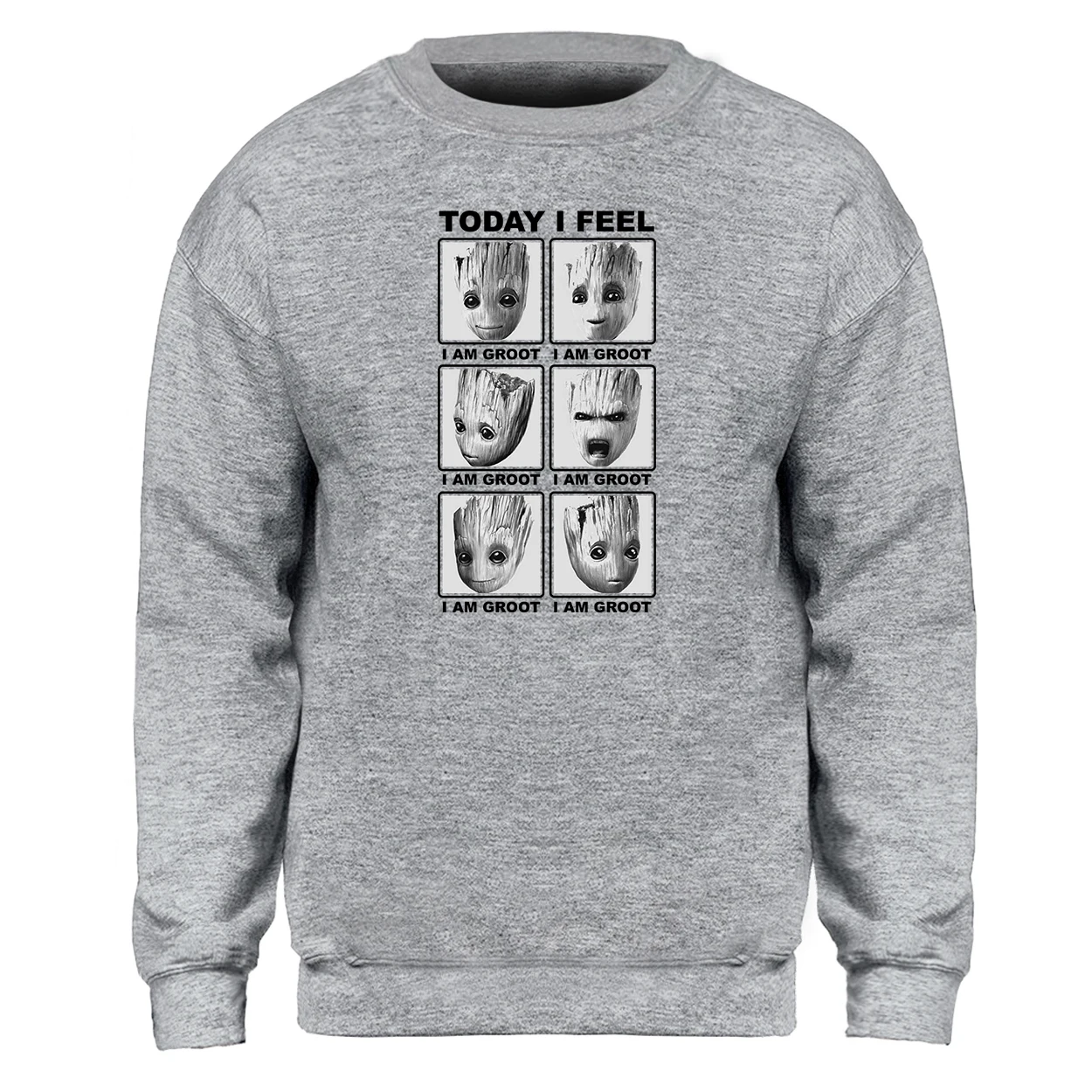 

Groot Superhero Hoodie Men Sweatshirt Superhero Today I Feel Hoodies Sweatshirts Pullover Hoody Winter Warm Crewneck Streetwear