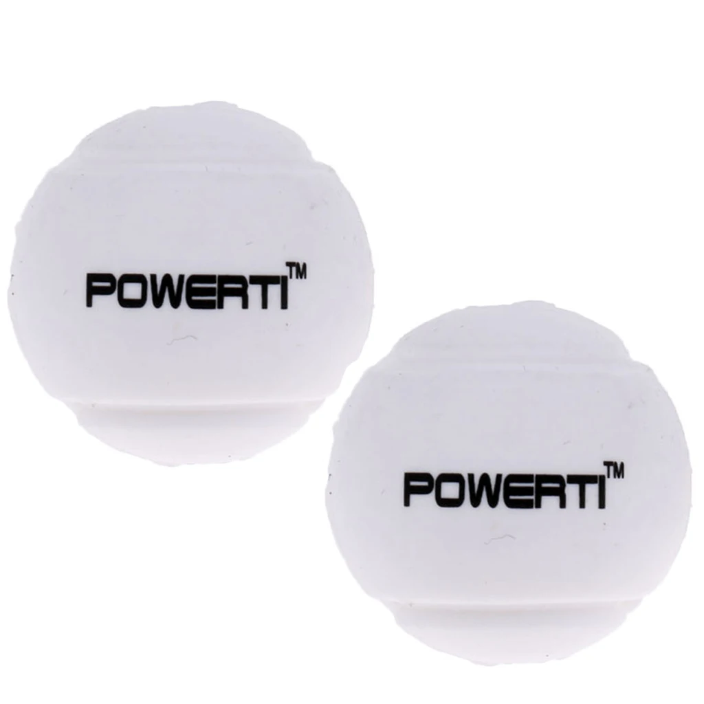 2 Pack Premium Silicone Ball Vibration Dampeners Tennis Racquet Accessories - Various Colors