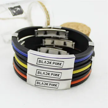 

New Kpop BLACKPINK LISA JENNIE ROSE JISOO Bracelet Wristband Fans Gifts DIYJewelry Top Quality