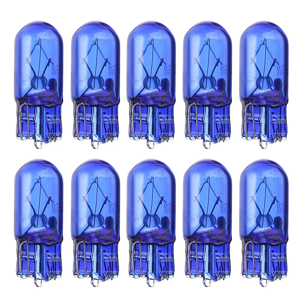 10pcs Bright White Light T10 Halogen Bulb W5W12V 5W 194 501 Car Side Wedges Car Light Source Instrument Lamp