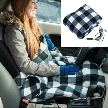 

145*100cm 12V Car Heating Blankets Electric Heated Cushion Energy Saving Warm Winter Blanket Cover Car Accessories Auto Blanket
