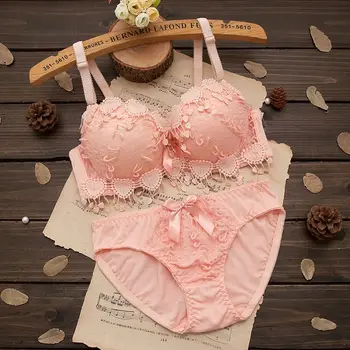 

Hot Sale Women Underwear Set Cotton Bra Panty Set Brand Embroidery Tassel Sexy Lingerie Brassiere Sets ,