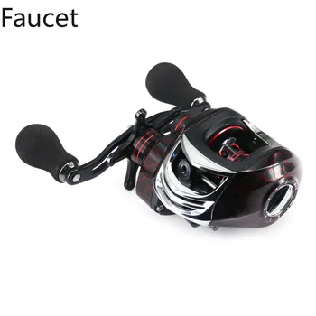 

Faucet 5*1BB Metal Baitcasting Fishing Reel 6.3:1 Long Shot Left / Right Hand Fishing Wheel Bait Casting Fishing Reel