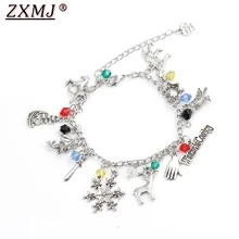 ZXMJ письмо скоро зима браслеты и браслеты Игра престолов Снежинка олень Дракон птица меч браслеты с подвесками Ювелирные изделия Подарки