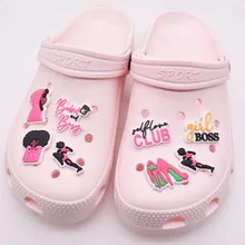 

Single Sale 1Pcs Crocs Charms Girl Accessories PVC Shoe Charms Cute Shoe Buckle Decorations Fit Croc JIBZ Party Kid's Gifts