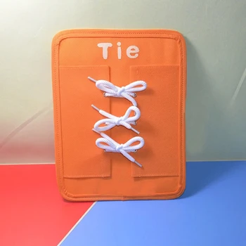 

Lace Tie Early Learning Button Buckle Birthday Gifts Learn To Dress Board Funny Kid Toys Basic Life Skills Hand Eye Coordination