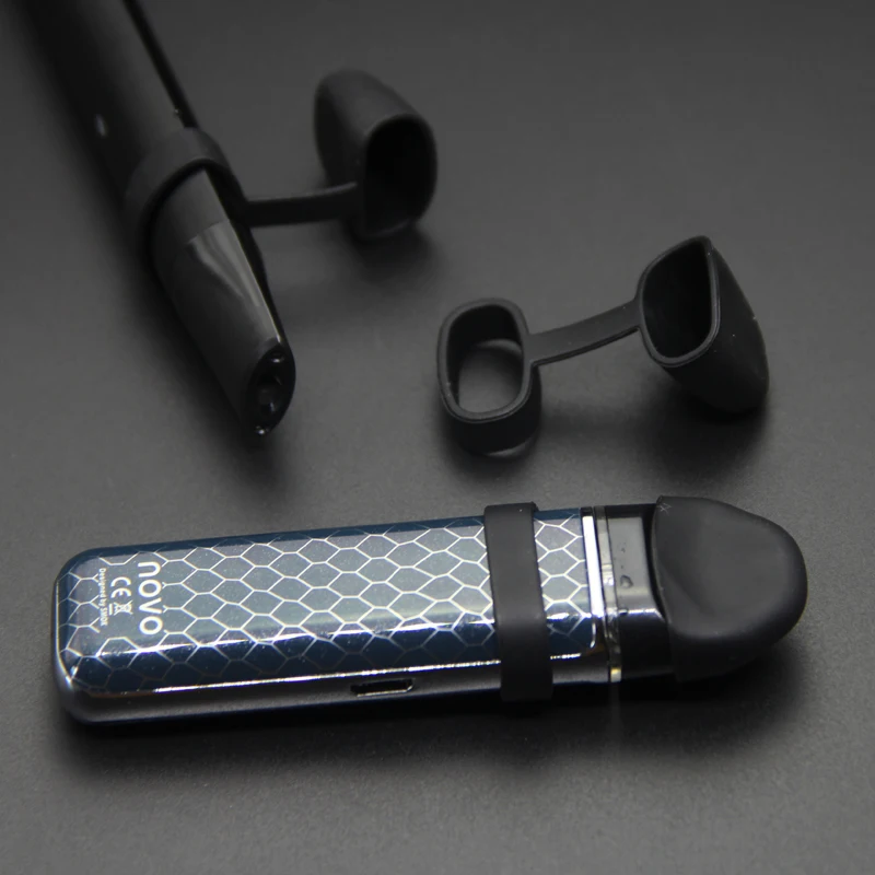 

50PCS Electronic Cigarettes Universal Soft Silicone Drip Tip Dust Cap Vape Band for Relx Uwell caliburn kit Vapes INS YOOZ vape