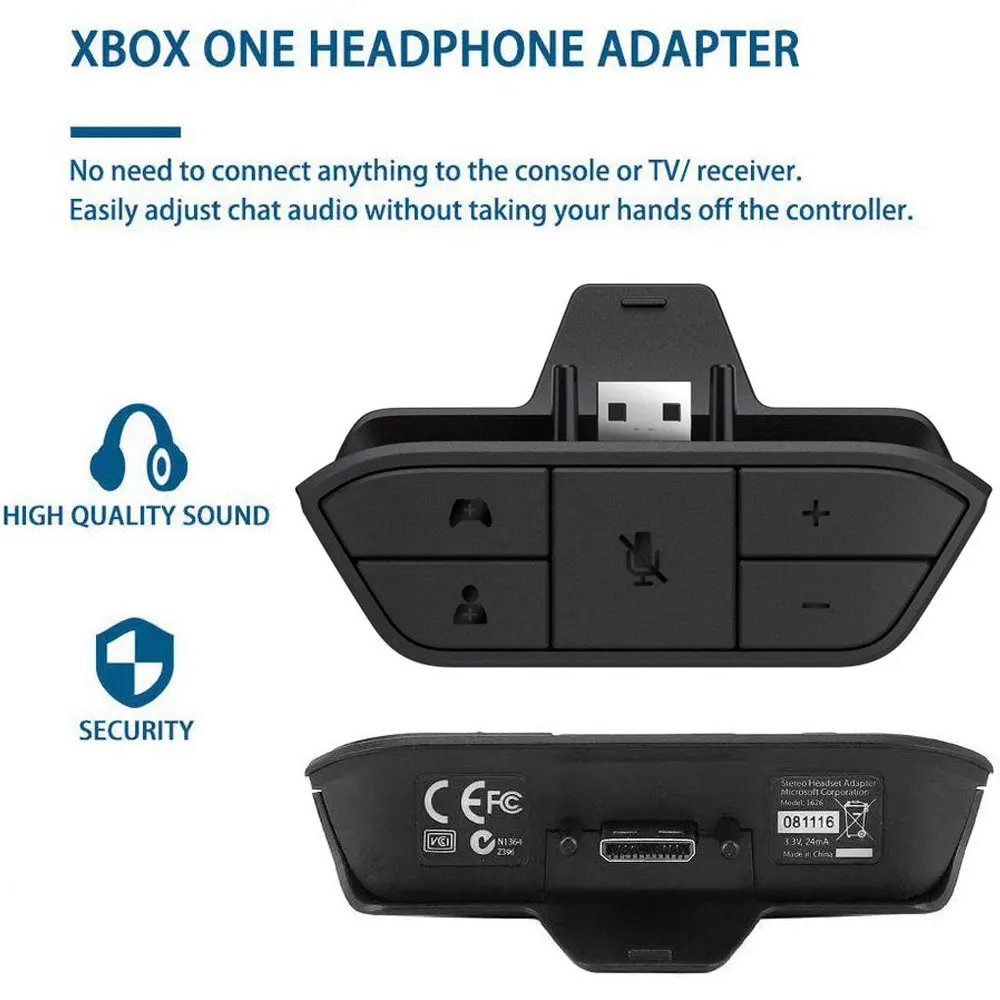 Адаптер для стереогарнитуры контроллера Xbox One/Slim адаптер преобразователя