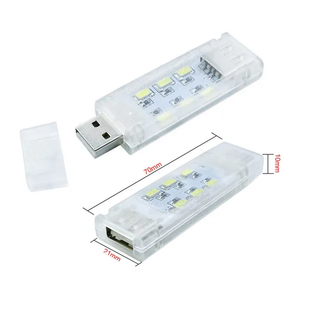 Kaufe USB-LED-Lichtlampe, 3/8 LED, SMD 5730, weiß, USB-Gadget für Laptop,  mobile Stromversorgung, Beleuchtung