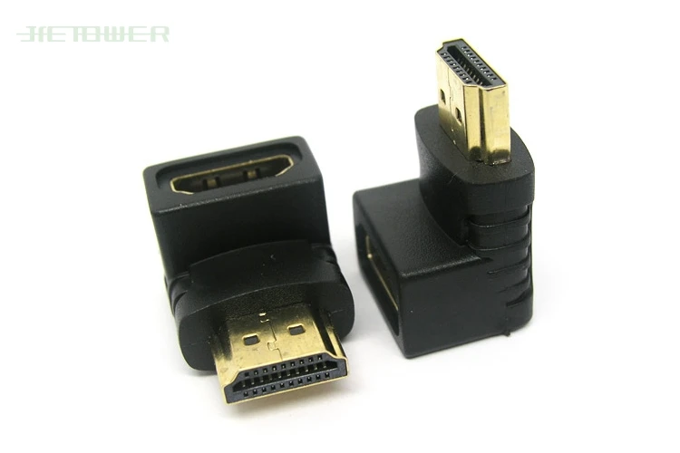 HDMI адаптер конвертеры 90 градусов угол папа к Женский для 1080P HDTV кабель конвертер