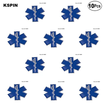 

Star of Life Badge Lapel Pin Flag badge Brooch Pins Badges 10Pcs a Lot