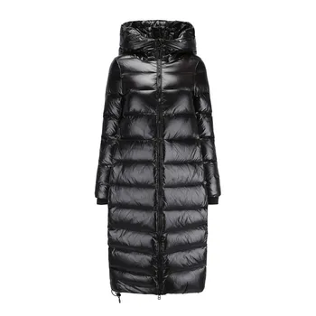 

Korean Puffer Jacket Women Long White Duck Jackets Woman Down Coat Warm Parka Kurtka Damska 1001 YY1490