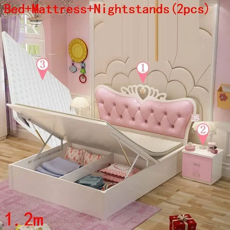 MODEL U Mebles Chambre Lit Enfant Bois Cocuk Yataklari детская мебель для спальни Muebles De Dormitorio Cama Infantil деревянная детская кровать - Цвет: MODEL U