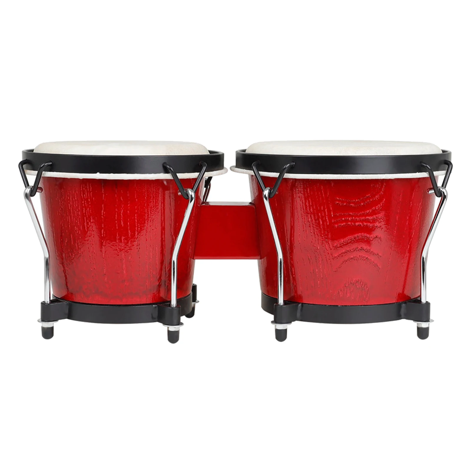 6'' 7'' Djembe Bongo Drum Percussion Bongo Drum Solid Wood Clear Sound Starter Drummer Lovers Musical Rhythm Toys Kids Gifts