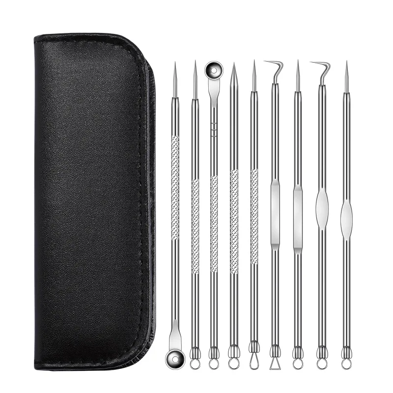 Pimple Extractor Needle-Tools-Set Blackhead-Tweezer Skin-Care-Tool Blackspot-Removal