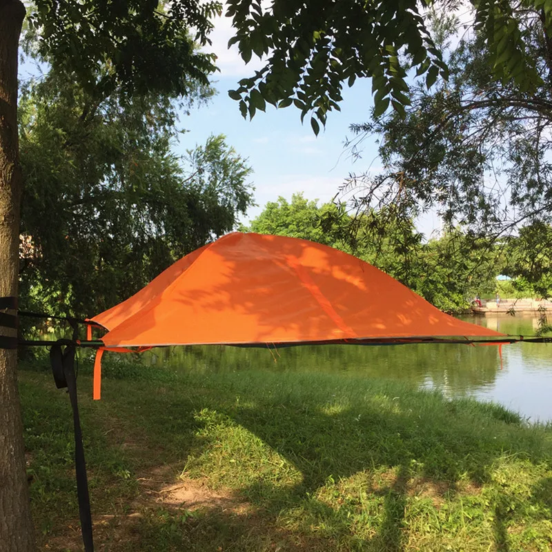 Family Hammock Triangle Tree Tent Family Travel Camping Fishing Self-driving Tour Extra Large Hammock Waterproof