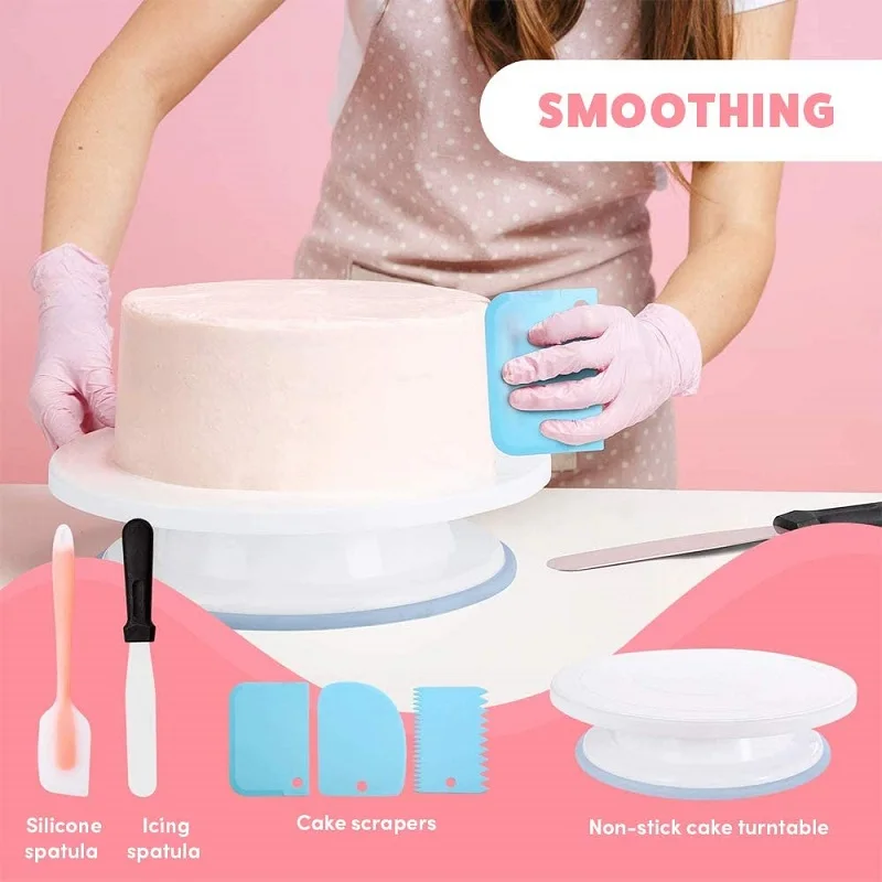 Cake Decorating Supplies Kit for Beginners, 237 Pieces, Ultimate Kitchen  Patisserie & Baking Supplies Set with Turntable Stand - AliExpress