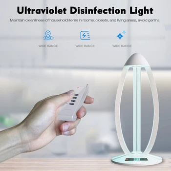 

Ultraviolet Disinfection Light Portable UV Germicidal Lamp Ozone Sterilizer with Remote Control LED Mite Sterilizer Light Tube
