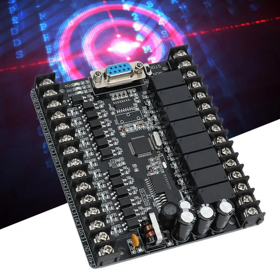 PLC промышленная плата управления FX1N-20MR онлайн скачать монитор программируемый контрольный Лер DC 24V модуль управления