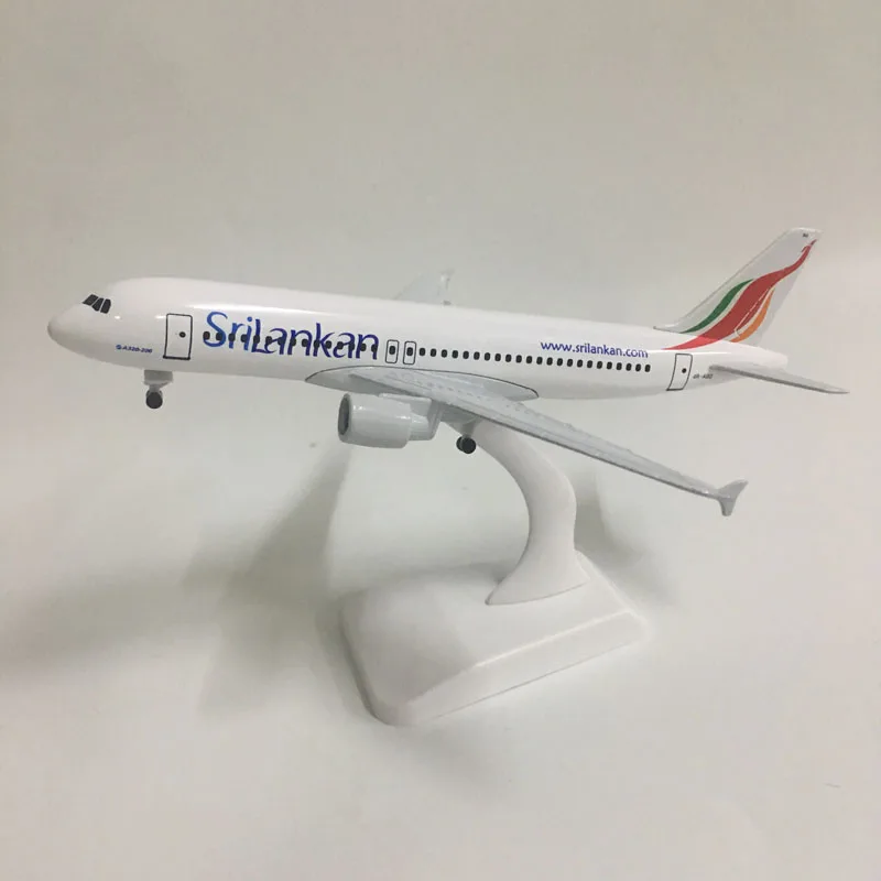 Джейсон пачка 20 см SriLankan Аэробус A320 модель самолета Модель аэроплана самолет 1:300