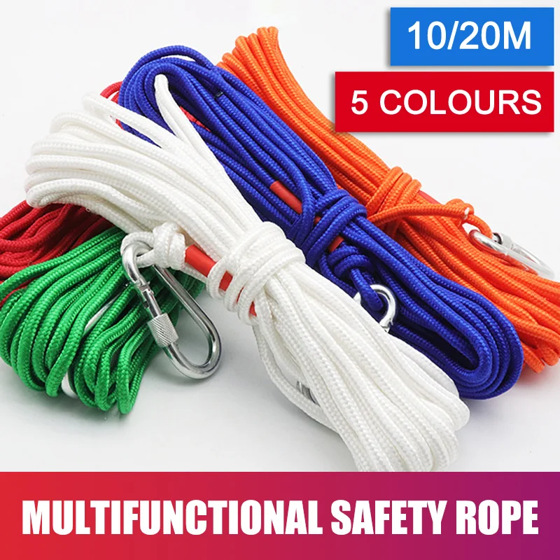

High Quality Multipurpose Magnet Fishing Rescue Safety Rope Rock Climbing Cord with Carabiner NCM99