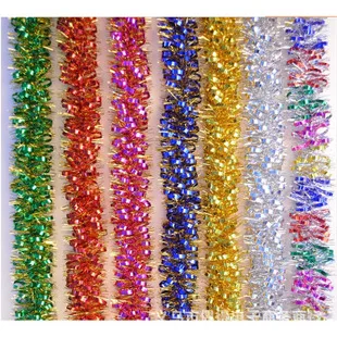 2 M Snowflake Wool Tops Color Stripes Latte Art Madder Christmas Decorations Festive Holiday Celebration Export