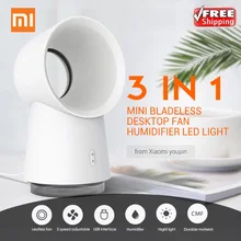 Новое поступление Happy Life Mini USB креативный Вентилятор охлаждения спрей ночной Светильник Настольный кожаный вентилятор увлажнитель воздуха 9 регулируемых скоростей